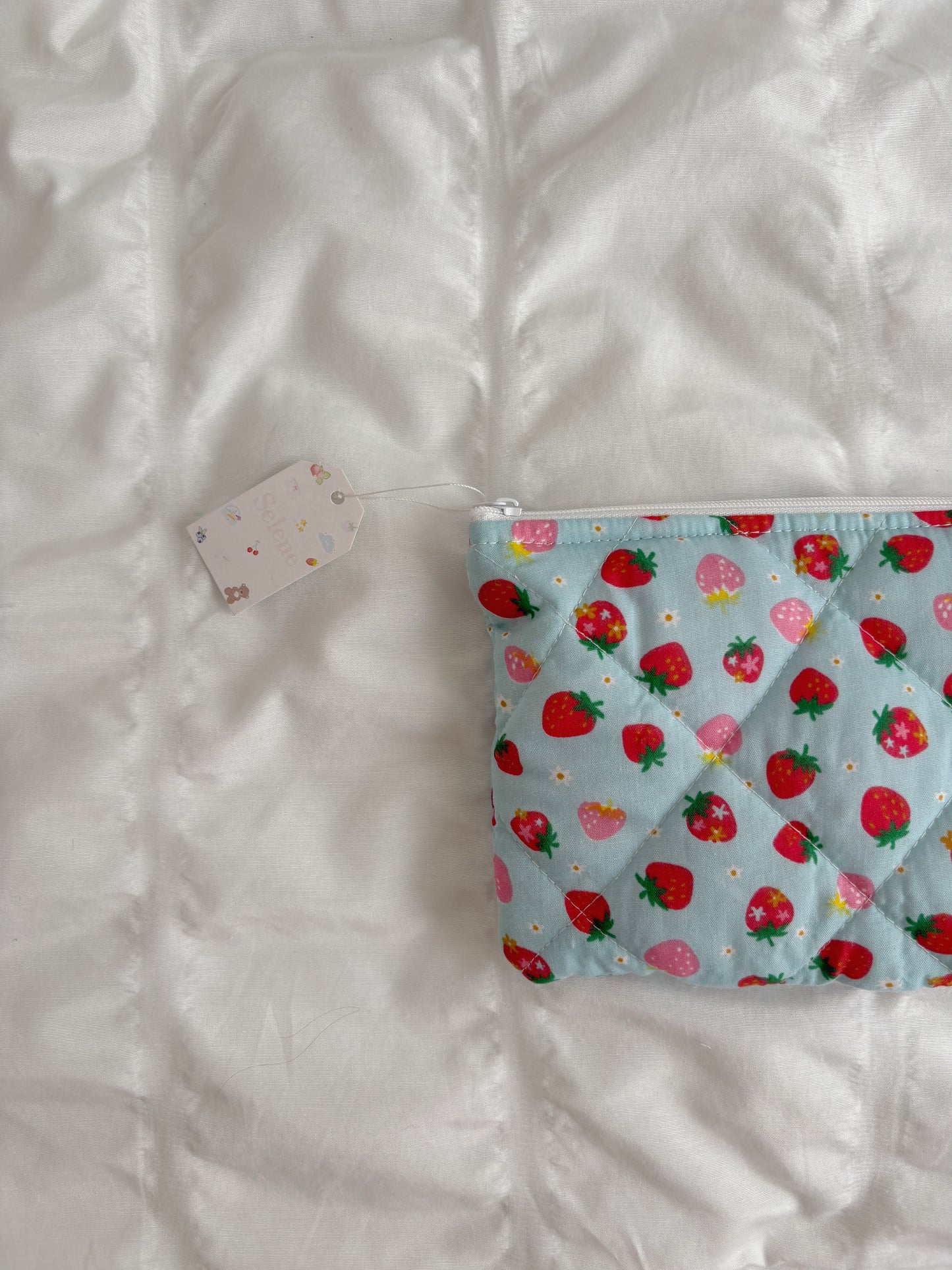 Fruit Loop 🍓 Quilted Flat Pouch