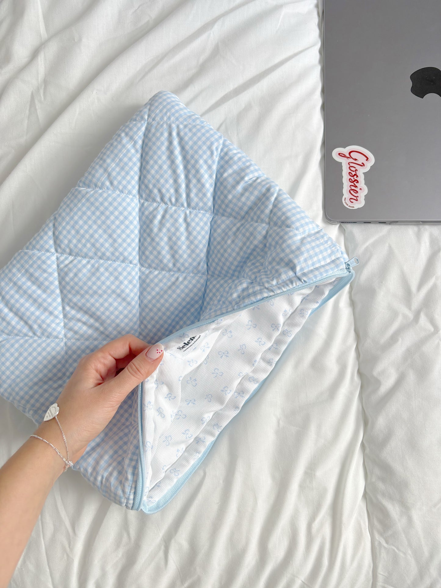 Blue Coquette 𩵠Small Laptop Pouch