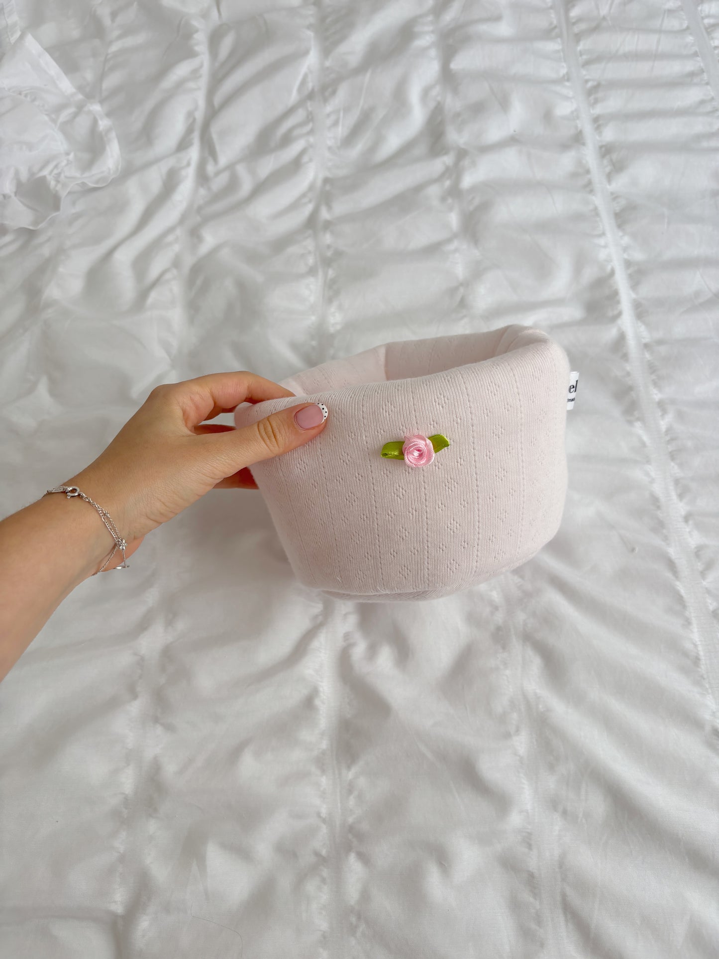 Baby Pink Pointelle 🎀 Basket