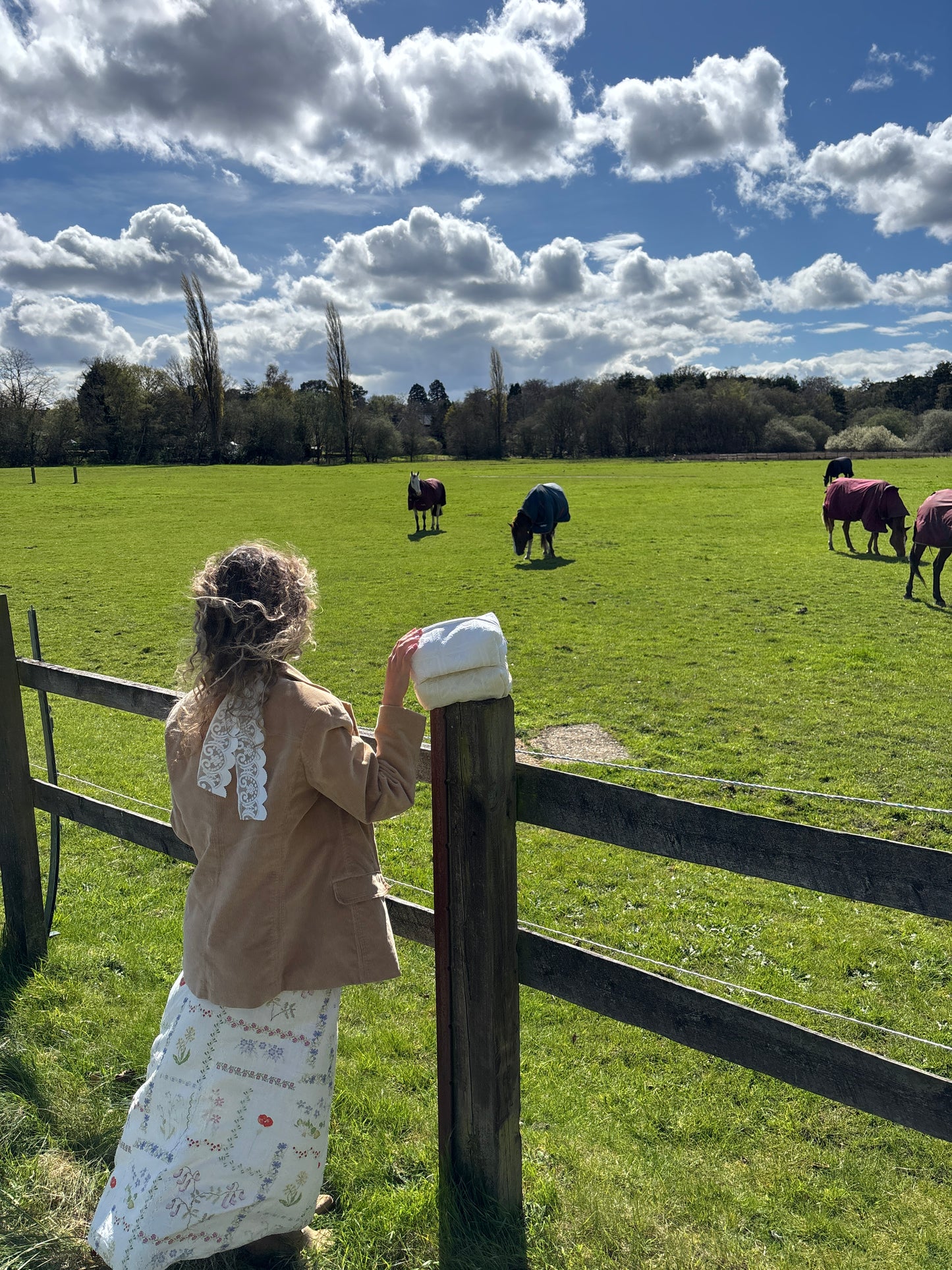 Spring White Lace Embroidered 🤍 (limited edition) Small pouch