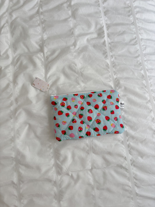Fruit Loop 🍓 Quilted Flat Pouch