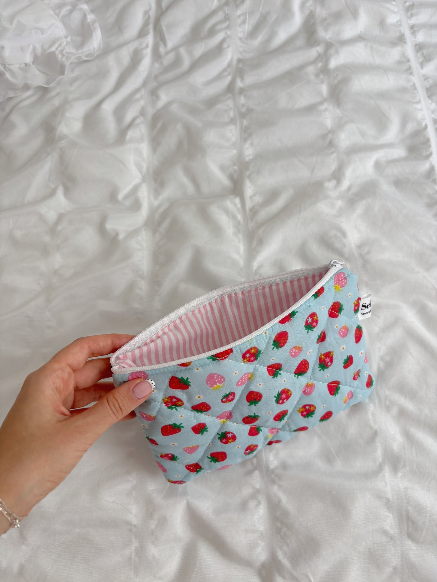 Fruit Loop 🍓 Quilted Flat Pouch