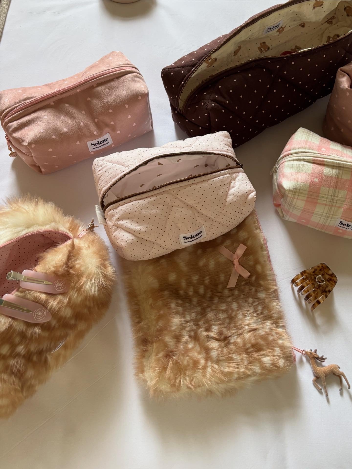 Bambi Pouch 🦌🤍🩰🕯️ Flat Medium