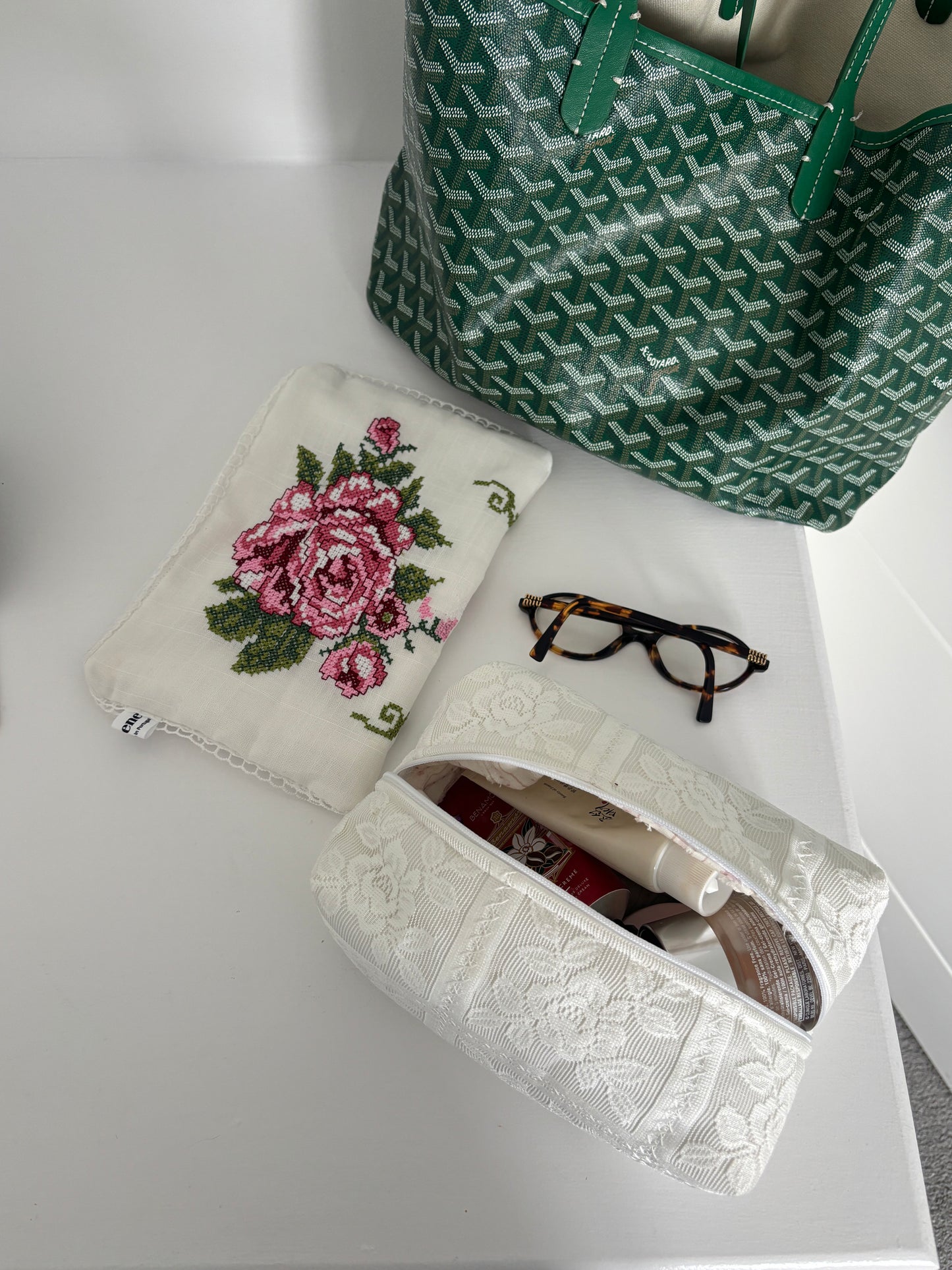 Granny Cross-Stitch 🌸 (limited edition) Flat Pouch