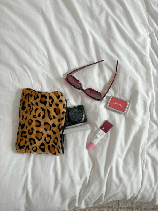 Leopard Print Flat pouch