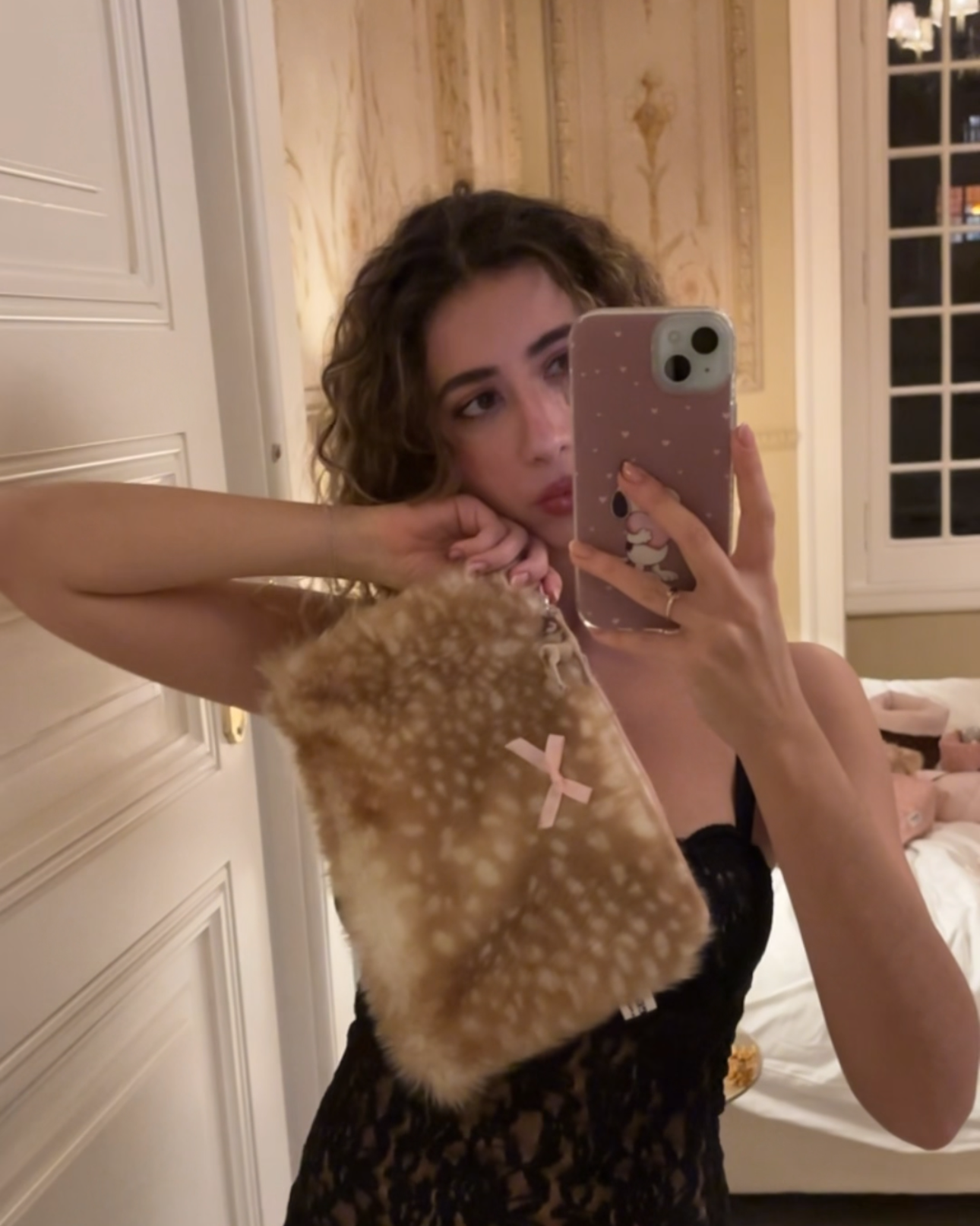 Bambi Pouch 🦌🤍🩰🕯️ Flat Medium