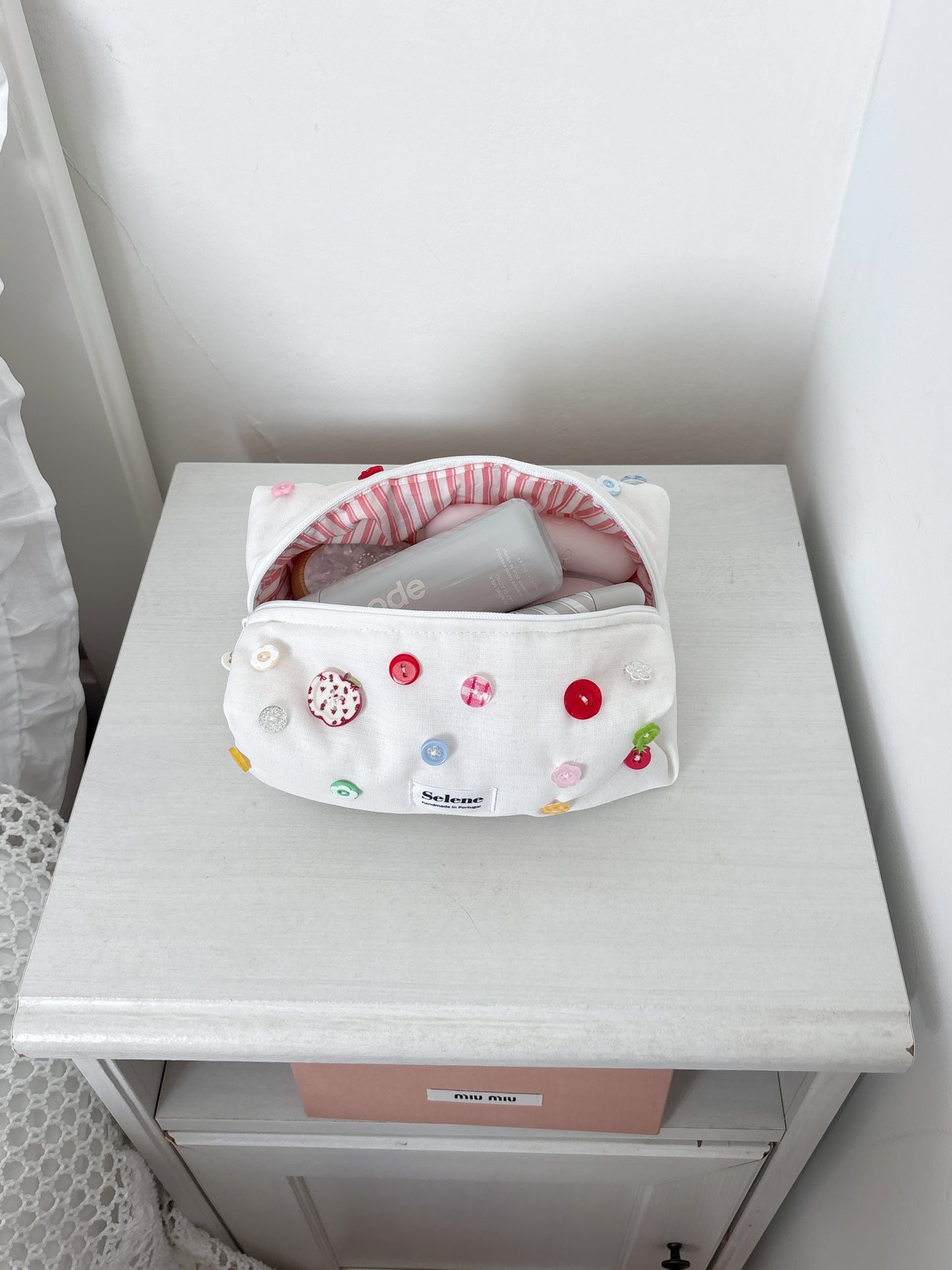 Button Pouch 🌸🍎⭐️💞 small size