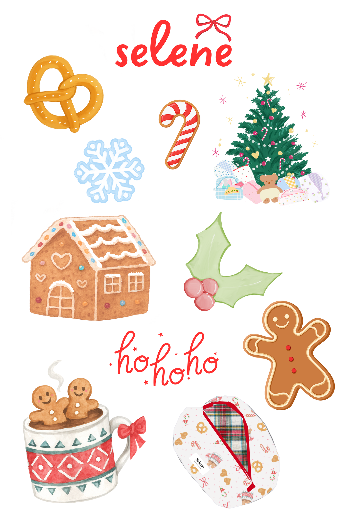 Christmassy Stickers Sheet ♥️🎄